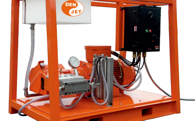 واترجت های الکتریکی (برقی) ضد انفجار ATEX 2000 بار فشارقوی جهت شستشونظافت صنعتی با آب مدل CEX-100 ساخت دن جت دانمارک