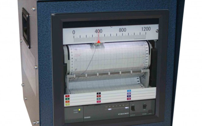 رکوردر آنالوگ 12 کاناله جهت ثبت نمودار دما مدل GHT-2001 ساخت گلوب انگلستان