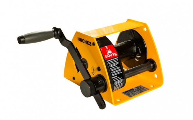 وینچ دستی کشنده افقی با ظرفیت 500 کیلوگرم مدل MANIBOX GR - 300 with painted frame  ساخت هوچز فرانسه